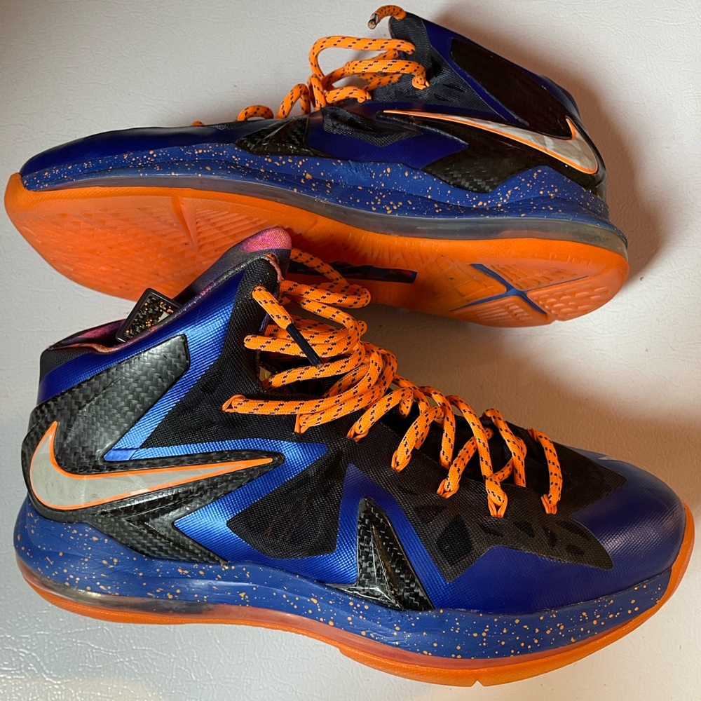 Nike Lebron 8. Size 11.5 Blue and Orange color way. Used in Great shape.